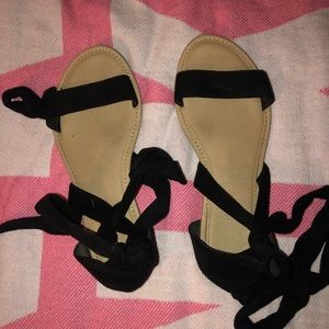 Lace up sandals